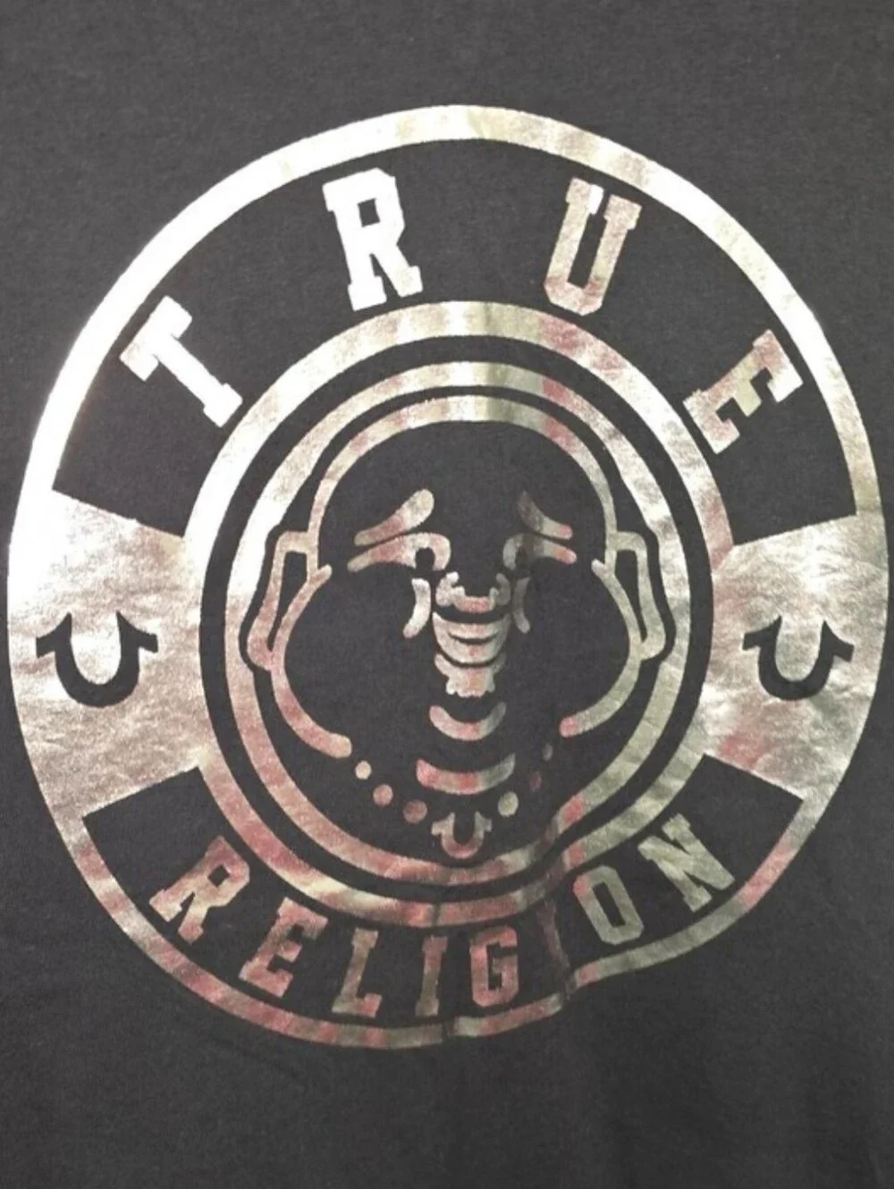 True Religion Men's Black Logo Crew Neck T-Shirt